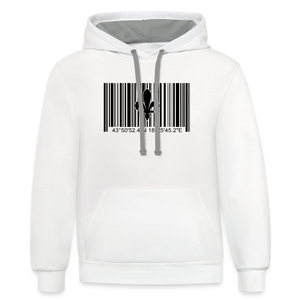 Barcode Ljiljan | Duks - white/gray