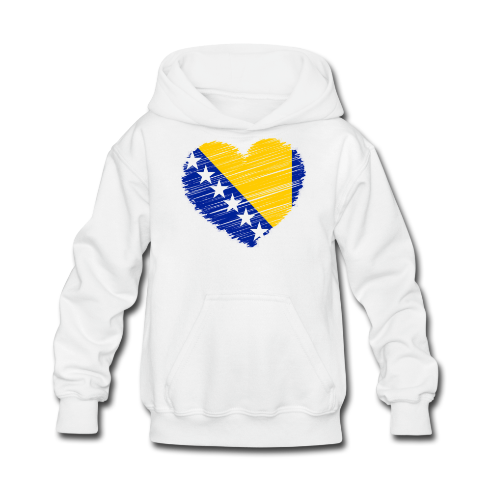 Love Bosna | Djeciji duks - white