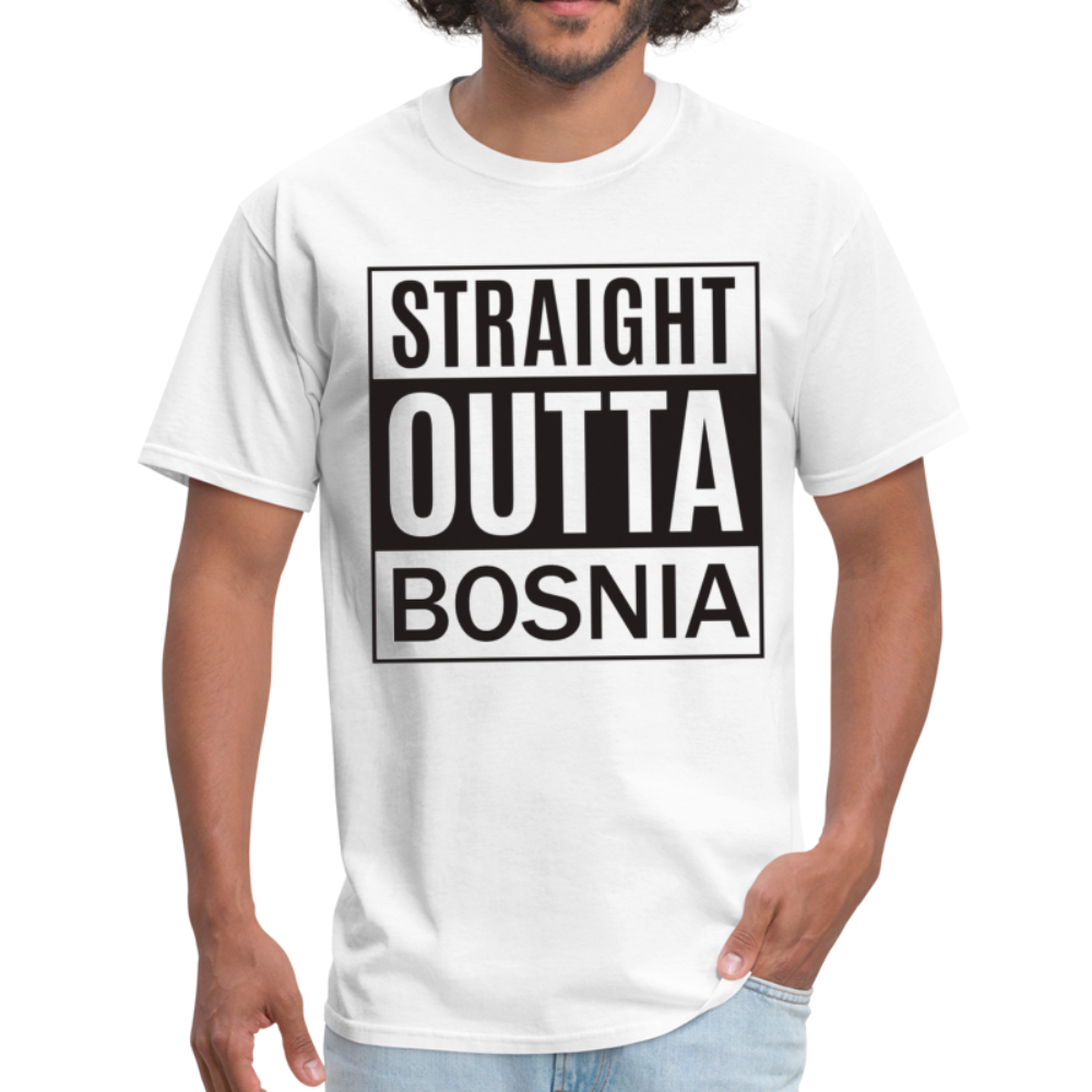 Straight outta Bosnia | Majica kratki rukav - white