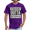 Straight outta Bosnia | Majica kratki rukav - purple