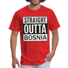 Straight outta Bosnia | Majica kratki rukav - red