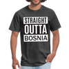 Straight outta Bosnia | Majica kratki rukav - heather black