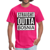 Straight outta Bosnia | Majica kratki rukav - fuchsia