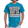 Straight outta Bosnia | Majica kratki rukav - turquoise