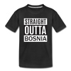 Straight outta Bosnia | Djecija majica - black