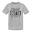 Straight outta Bosnia | Djecija majica - heather gray