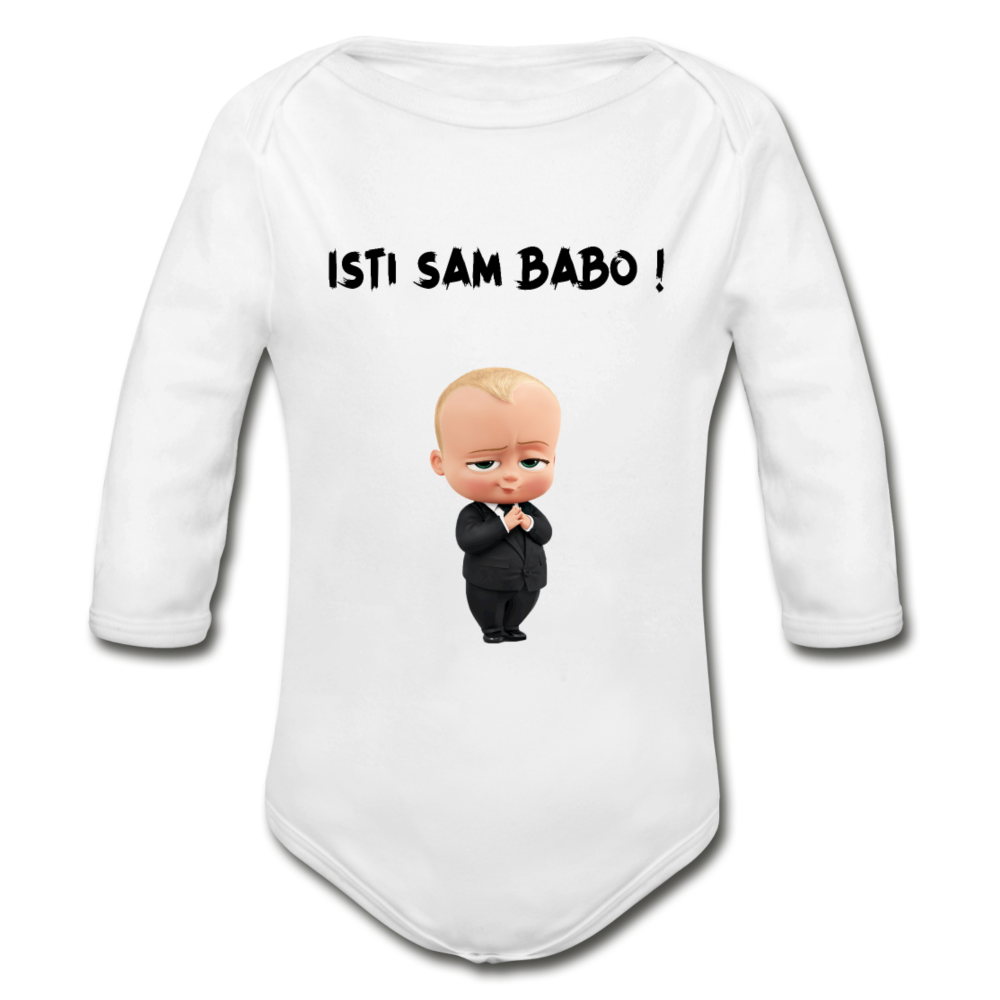 Isti sam Babo | Bodi dugi rukav - white