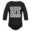 Straight outta Bosnia | Bodi dugi rukav - black