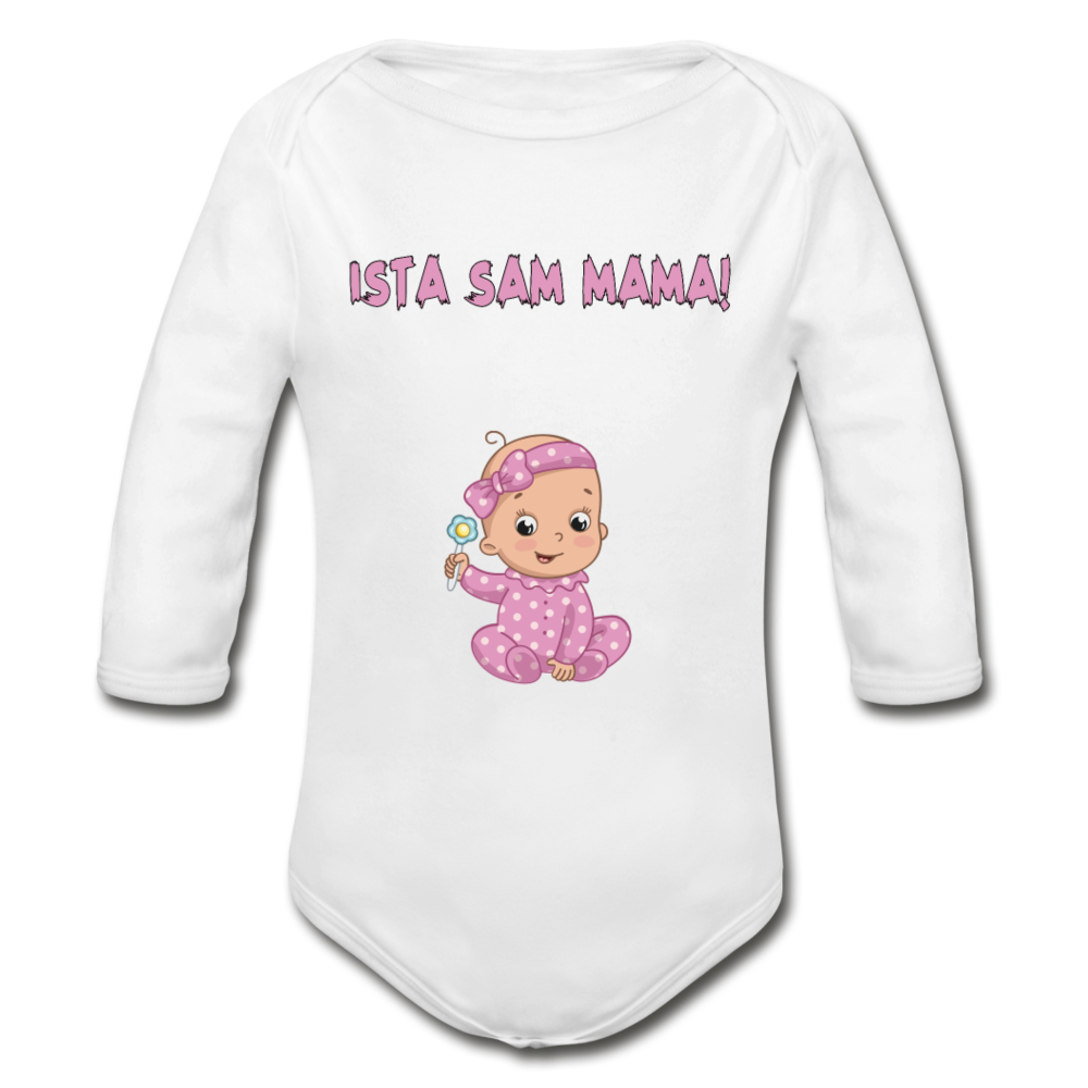 Ista sam mama | Bodi dugi rukav - white