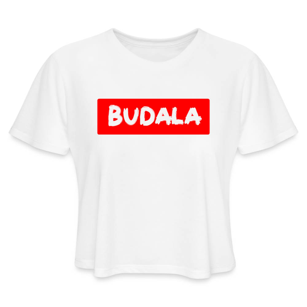 Budala | Kratka zenska majica - white